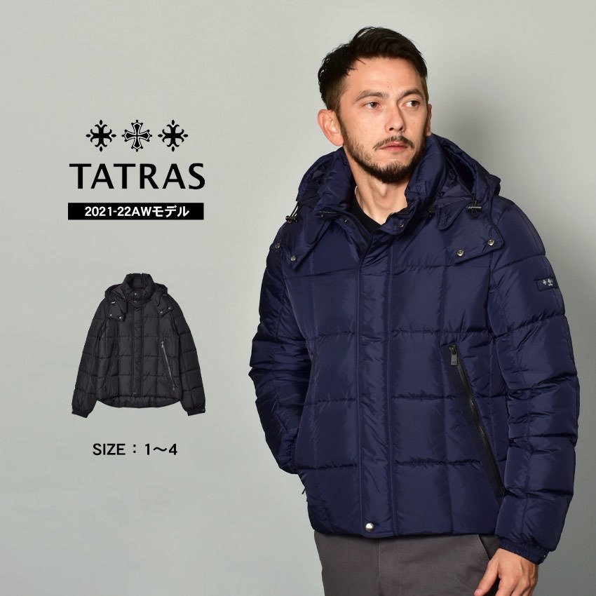 タトラス ダウンジャケット メンズ ボエシオ 2021-22年 秋冬モデル TATRAS MTAT21A4566-D ネイビー アウター ダウンコート