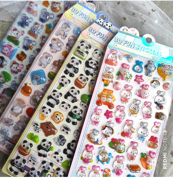 新作シール 3D手帳用貼り付け 立体 泡ステッカー 子供 DIY用 貼り付け スマホケース 手芸用品 贈り物