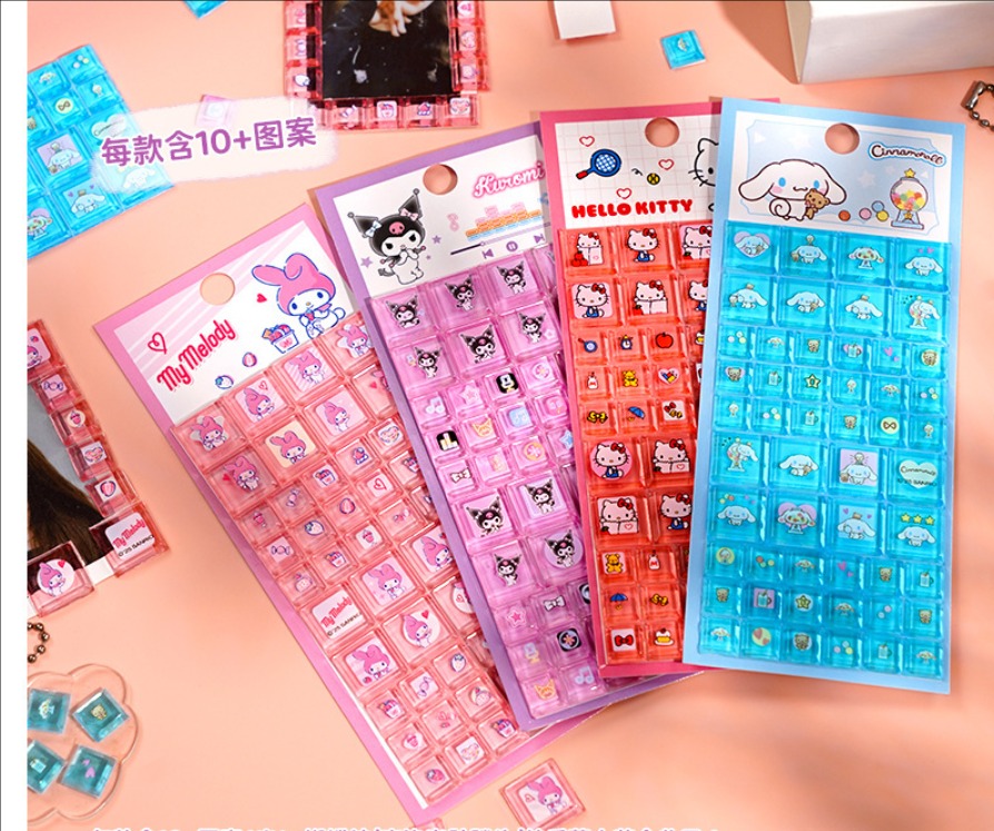 新作シール 3D手帳用 貼り付け 立体 泡ステッカー 子供 DIY用 貼り付け スマホケース 手芸用品 贈り物