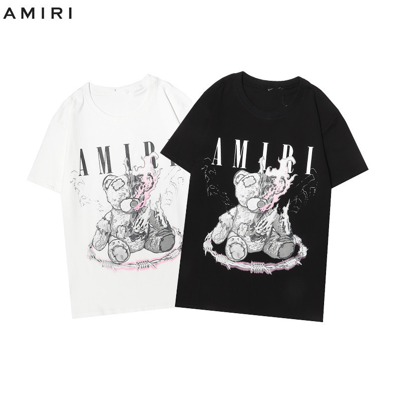 AMIRI　Tシャツ　半袖　夏着　トップス　欧米風　メンズ/レディース　ファッション