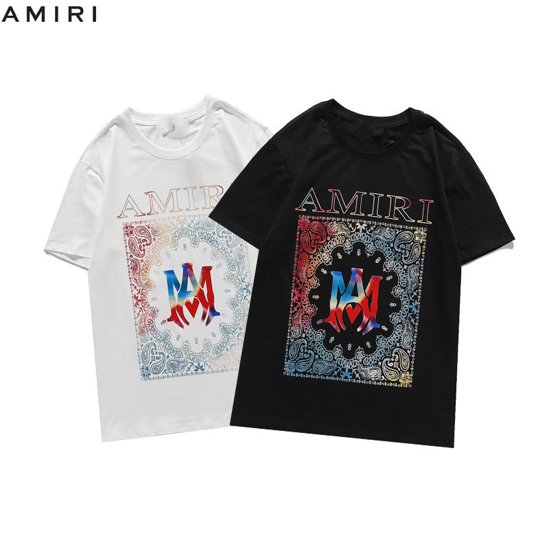 AMIRI　Tシャツ　半袖　夏着　トップス　欧米風　メンズ/レディース　ファッション