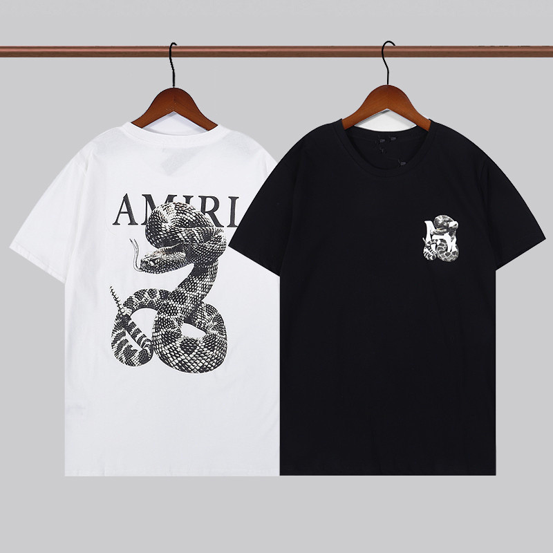 AMIRI　Tシャツ　半袖　夏着　トップス　欧米風　メンズ/レディース　ファッション