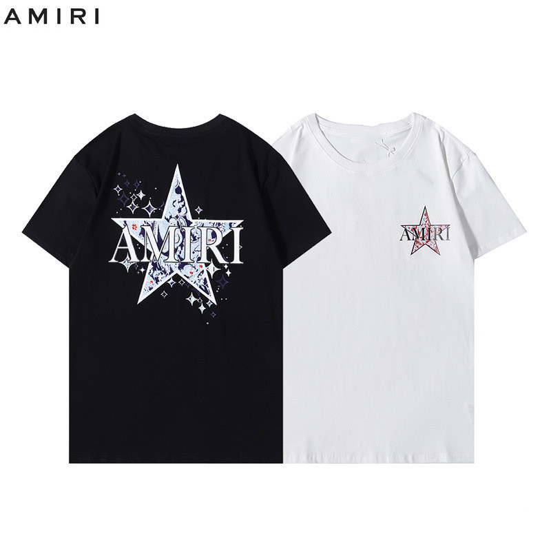 AMIRI　Tシャツ　半袖　夏着　トップス　欧米風　メンズ/レディース　ファッション