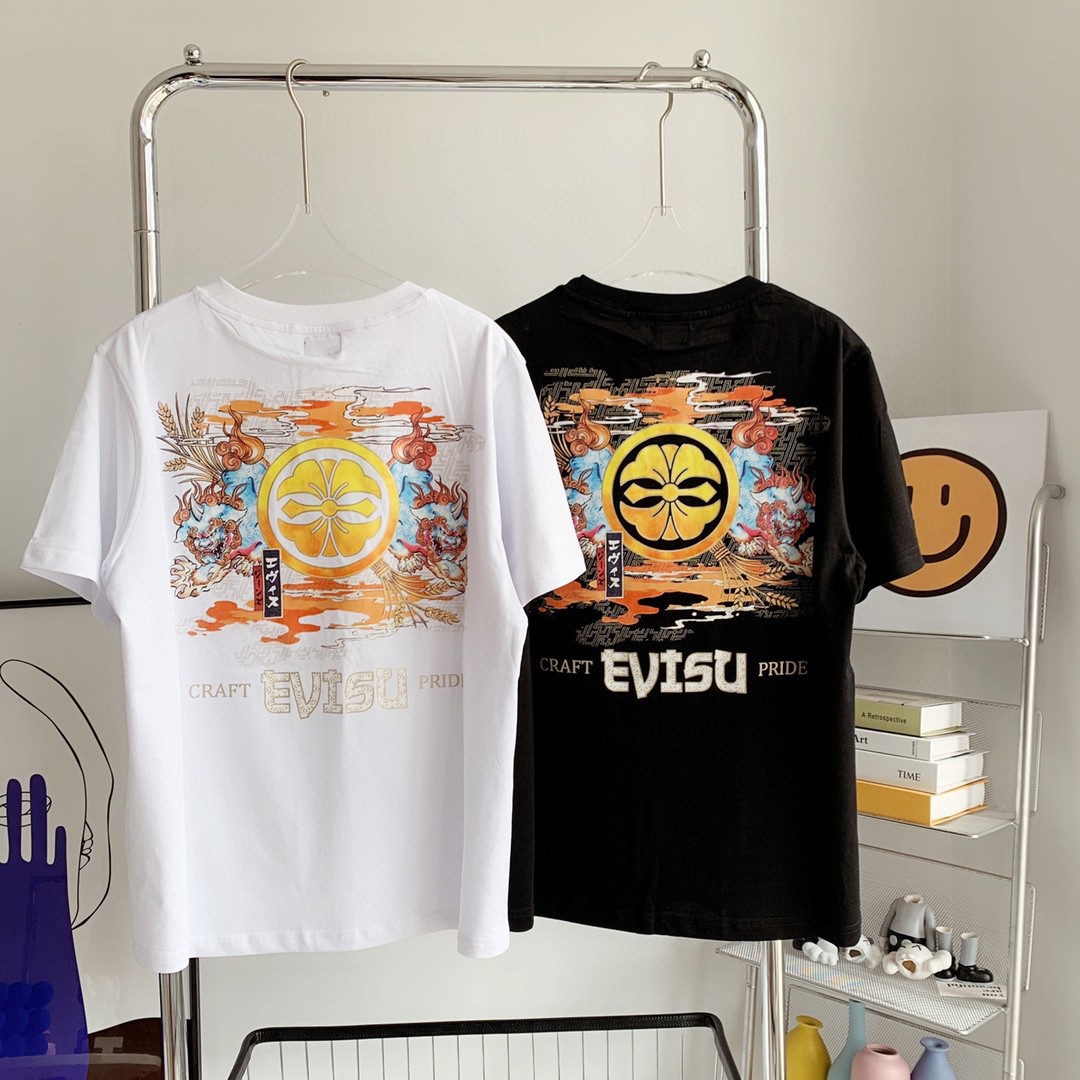 EVISU　エヴィス　Tシャツ　半袖　夏着　トップス　メンズ/レディース　ファッション