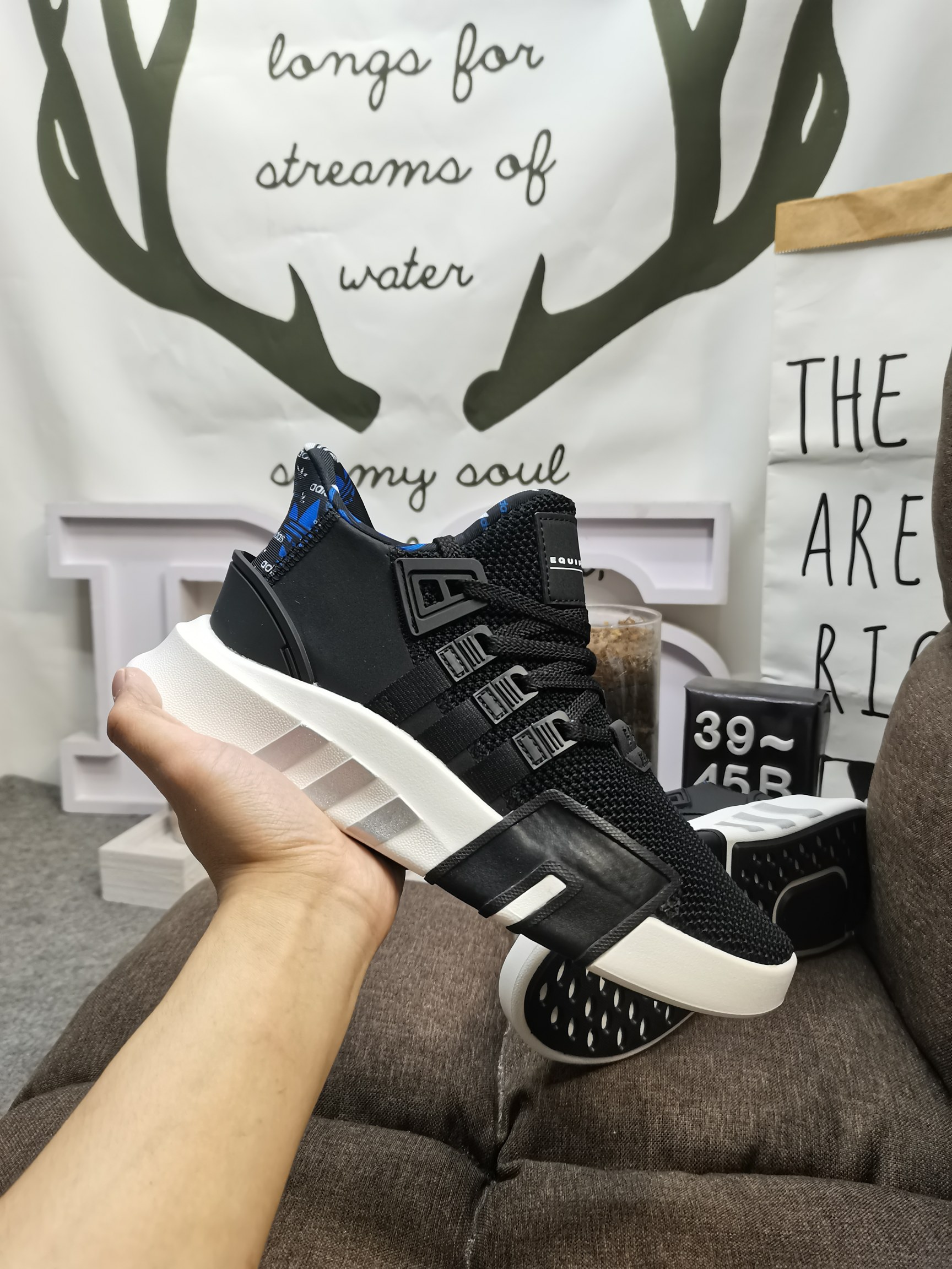 Adidas eqt bask outlet adv carbon/carbon/croyal