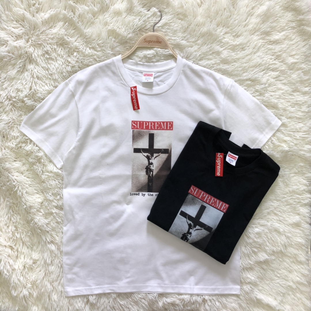 Supreme　メンズ/レディース　トップス　半袖　Tシャツ　夏着　2022新作　超人気Tシャツ　カップル　S-XL