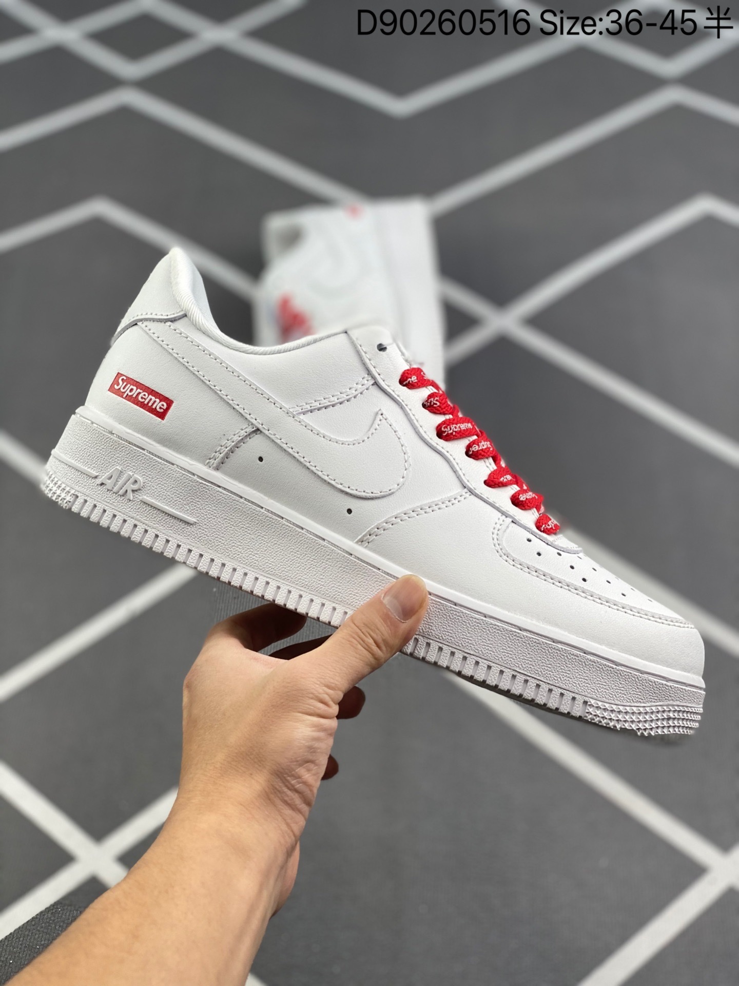 スニーカー  Supreme X NK 2021SS AIR Force 1 Low ファッションシューズ   何でも似合う