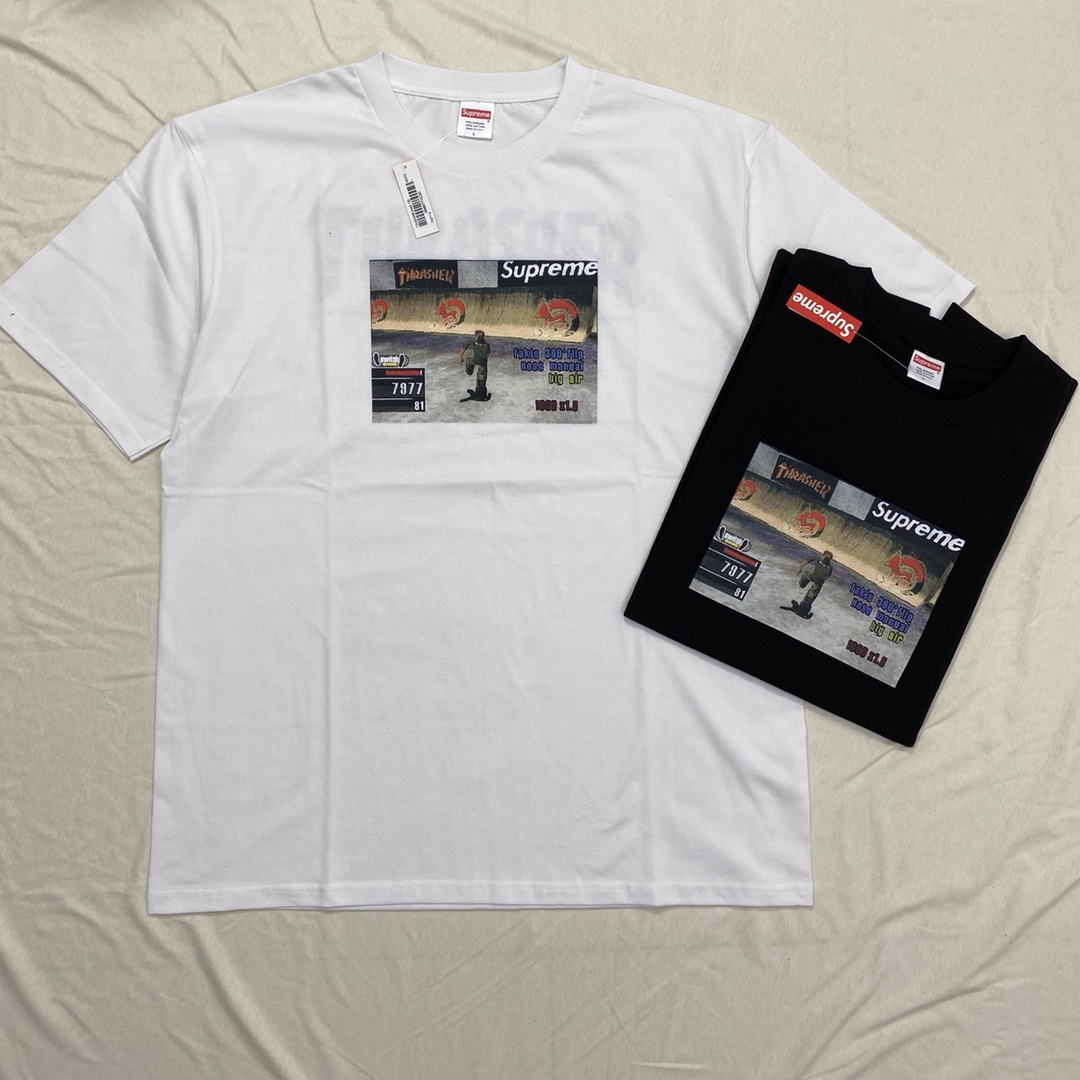 Supreme　メンズ/レディース　トップス　半袖　Tシャツ　夏着　2022新作　超人気Tシャツ　カップル　S-XL