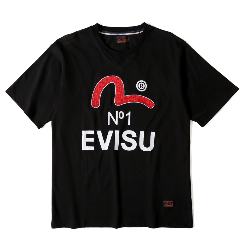 EVISU　メンズ/レディース　トップス　半袖　Tシャツ　夏着　2022新作　超人気Tシャツ　カップル　Ｍ-XXL