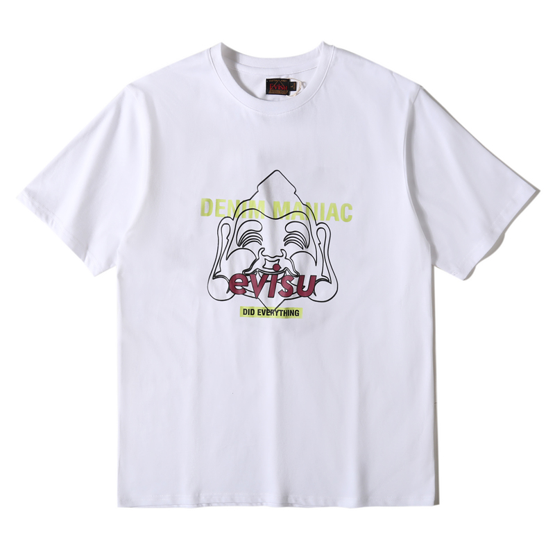 EVISU　メンズ/レディース　トップス　半袖　Tシャツ　夏着　2022新作　超人気Tシャツ　カップル　Ｍ-XXL