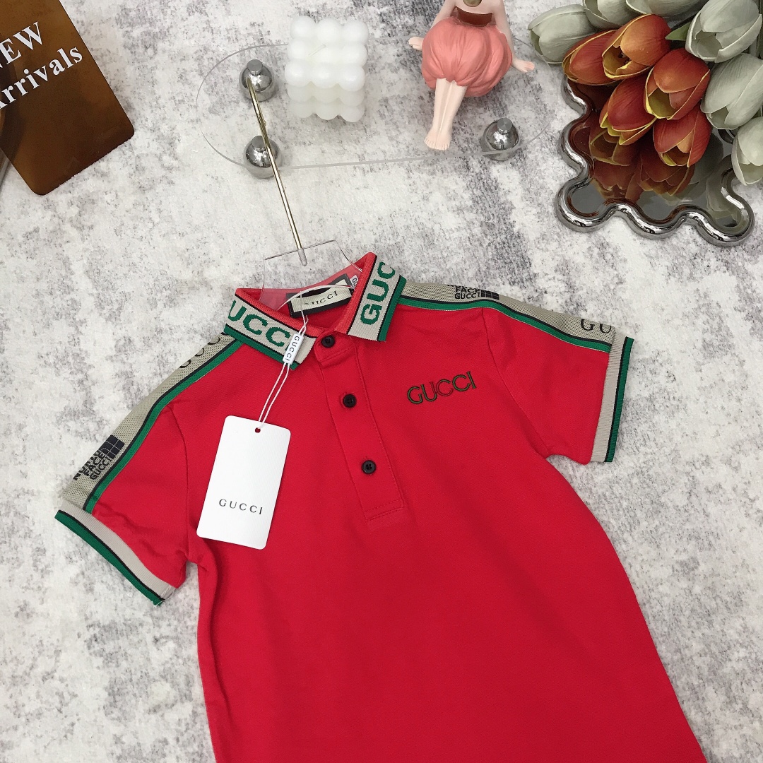 ポロシャツ グッチtシャツ GUCCIシャツ 半袖 キッズtシャツ - トップス