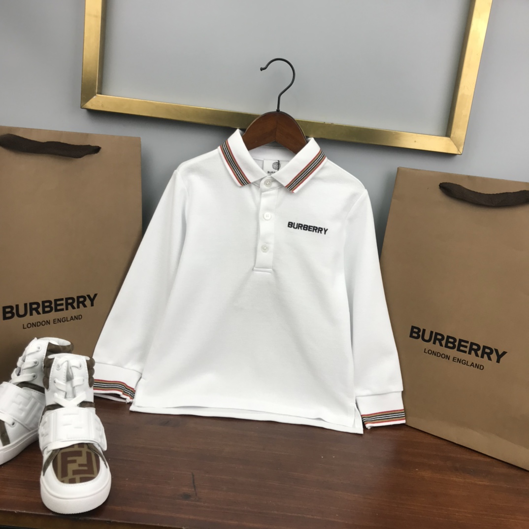 BURBERRY【バーバリー】 　子供服  　長袖　秋冬　POLO　100-160cm