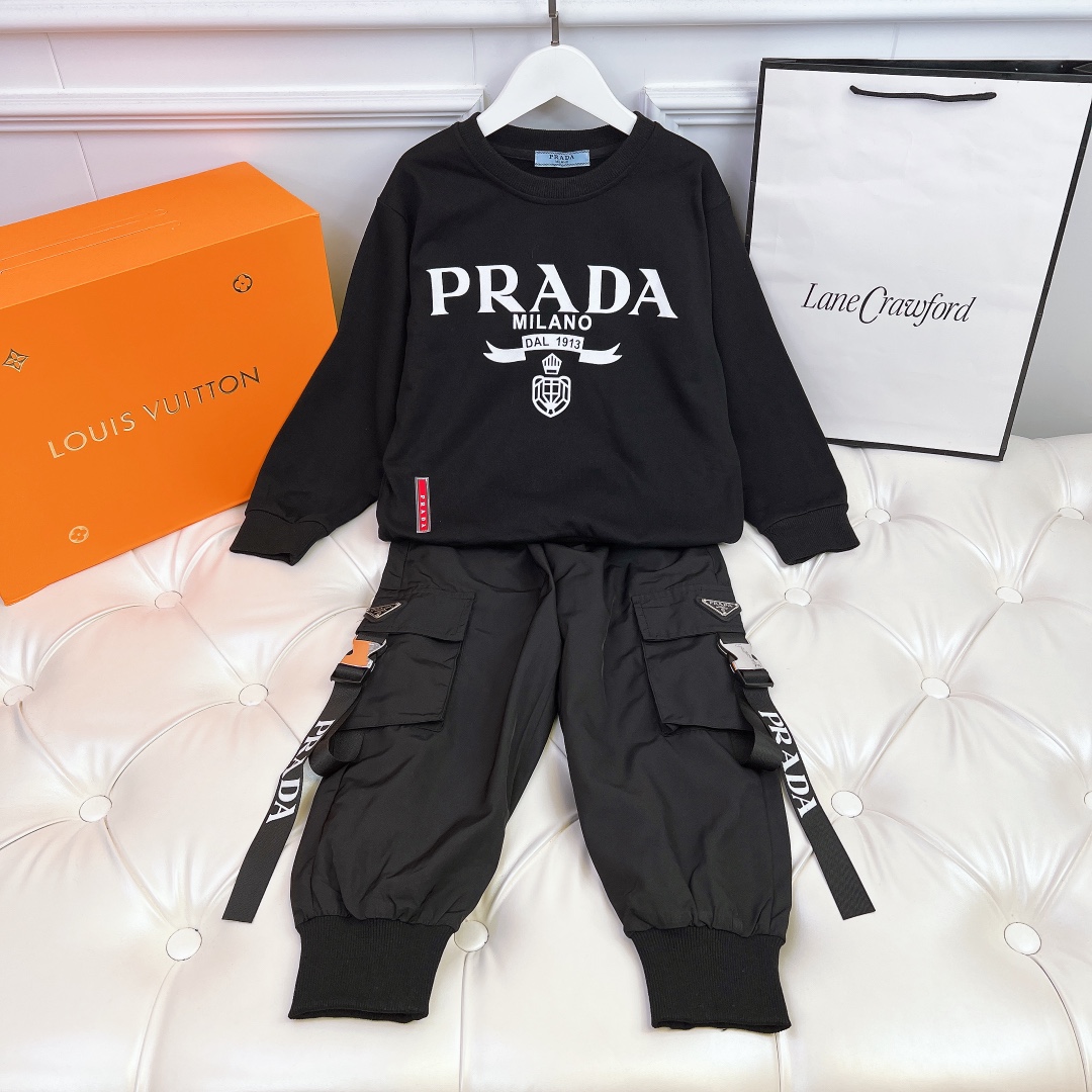 プラダ PRADA　子供服　セットアップ　トップス+ボトム　秋冬　110-160㎝