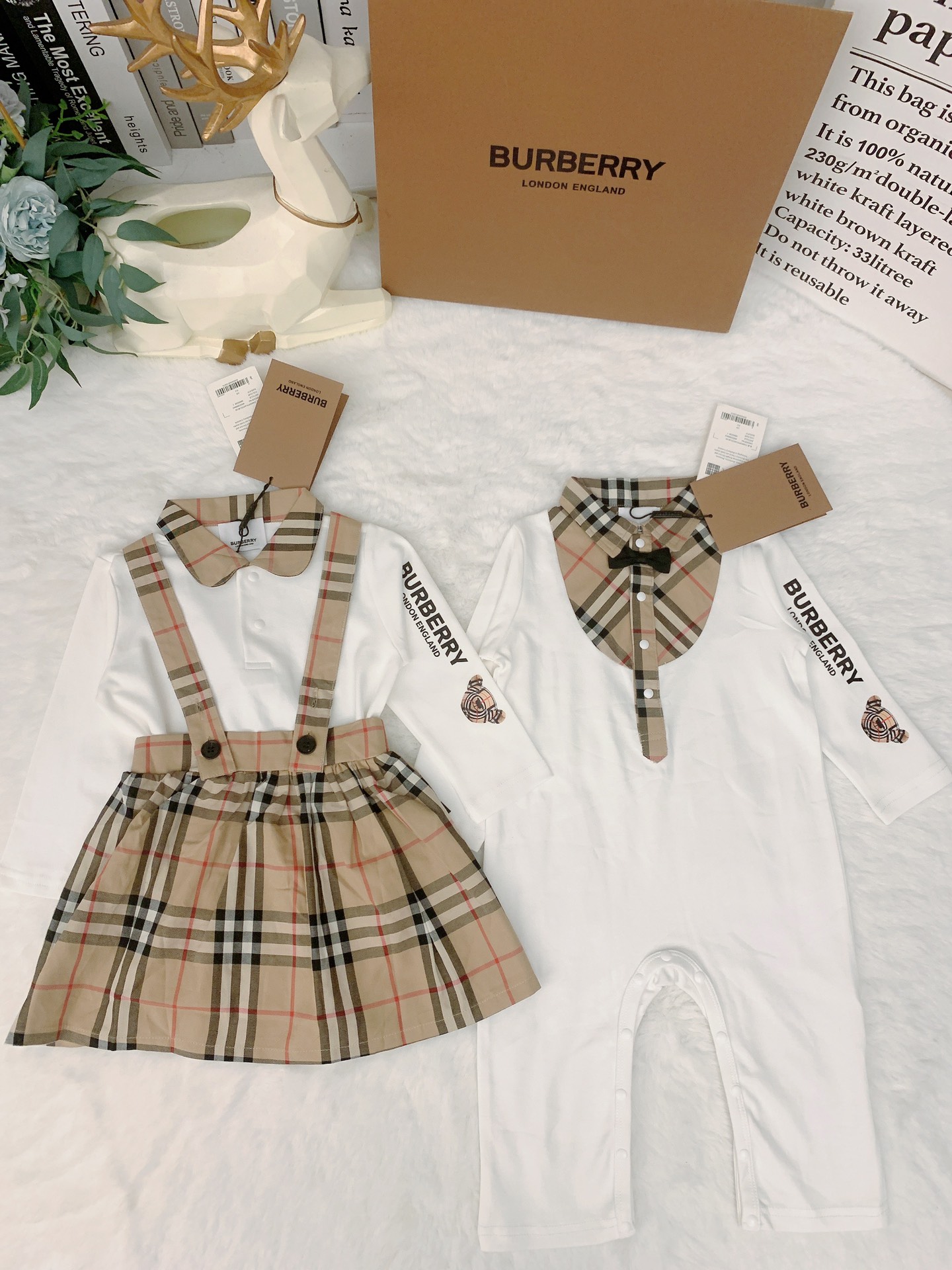 BURBERRY【バーバリー】  ロンパース  　 ベビー服　秋　66-90cm