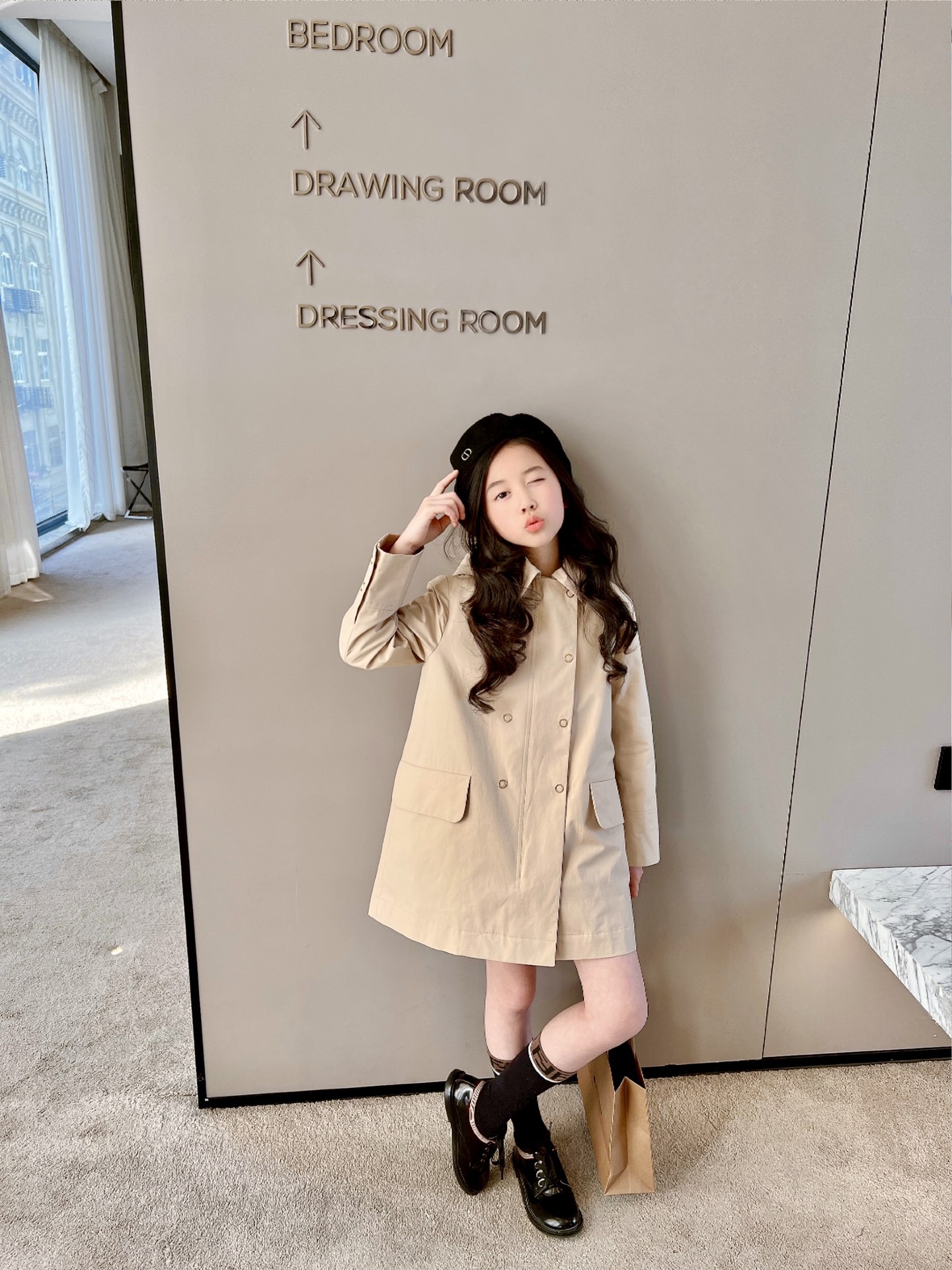 BURBERRY【バーバリー】 子供服 　スプリングコート　ガール　コート  100%綿   100-160cm