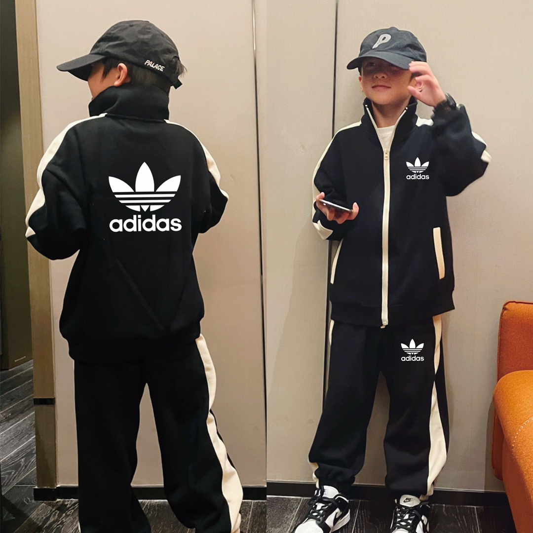 アディダス（adidas） 子供服    セットアップ      コ ート＋パンツ　秋冬　100-150cm