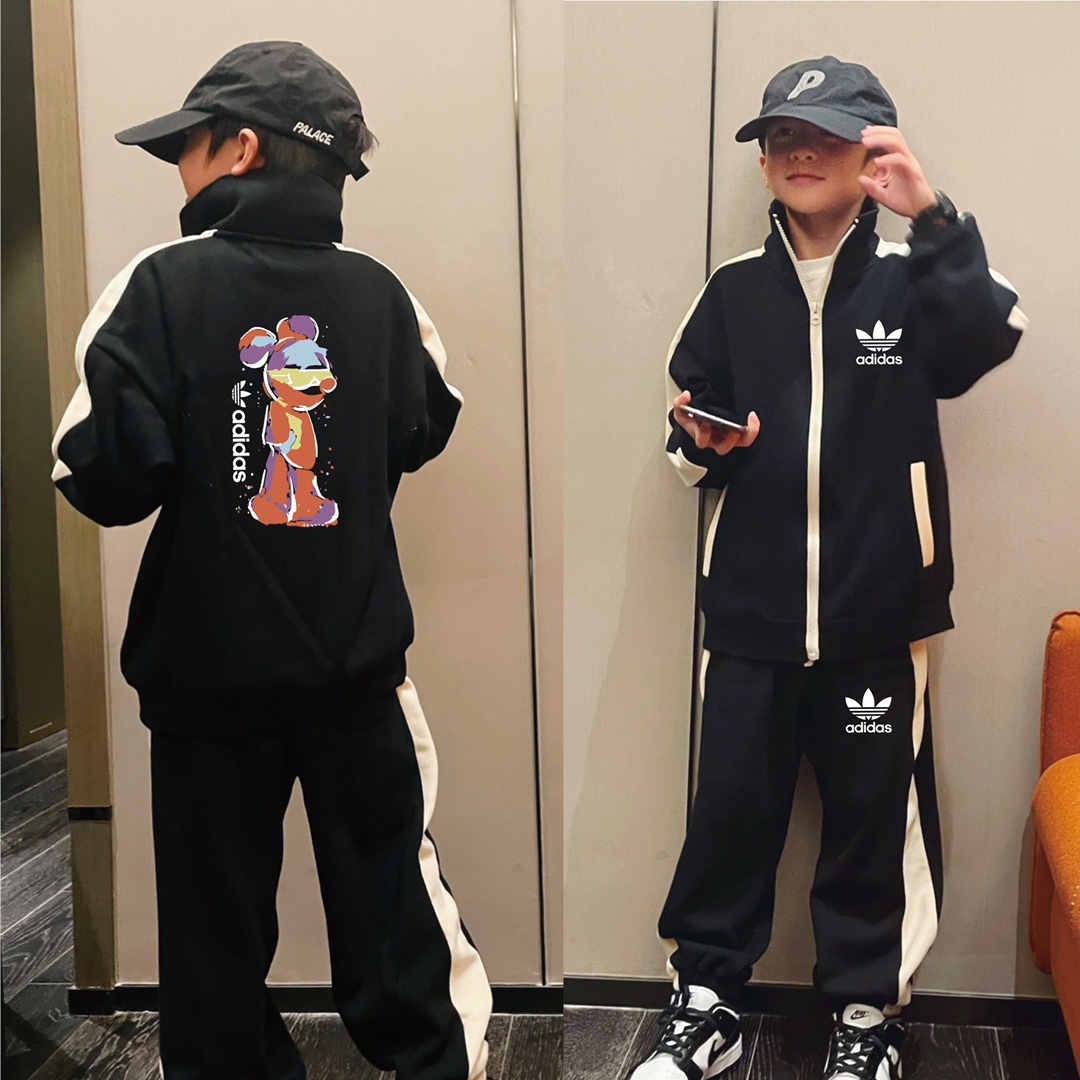 アディダス（adidas） 子供服 セットアップ コ ート＋パンツ　秋冬　100-150cm