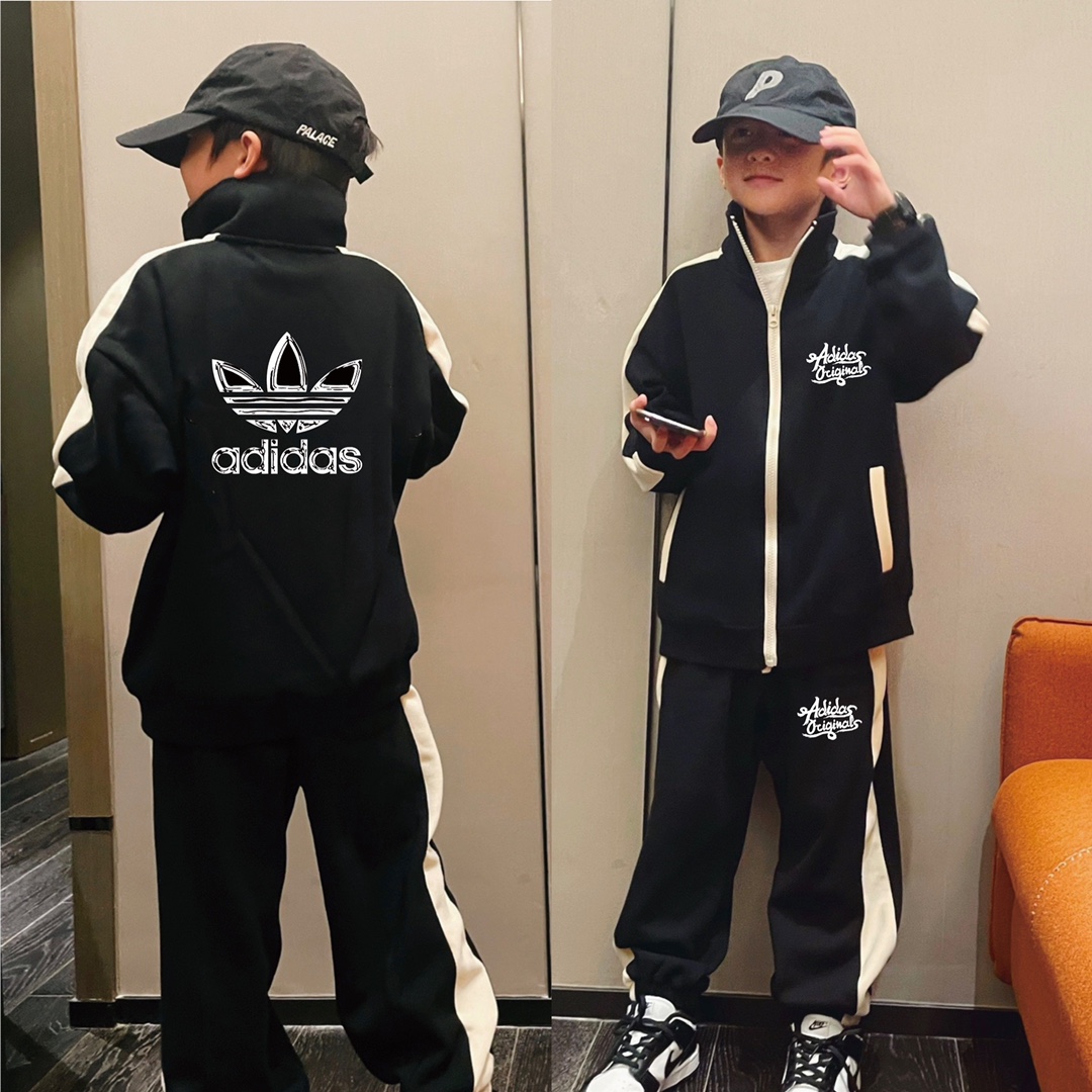 アディダス（adidas） 子供服      セットアップ    コ ート＋パンツ　秋冬　100-150cm