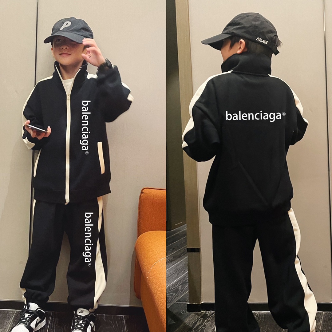 バレンシアガ    BALENCIAGA     子供服    セットアップ     コート＋パンツ　秋冬　100-150cm