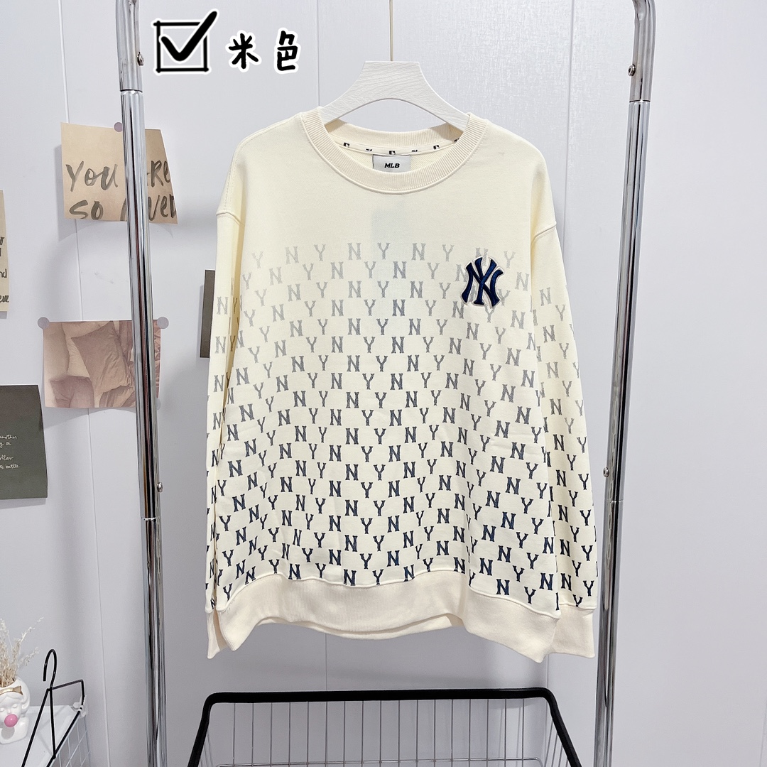 MLB-NY 　レディース　マンズ　長袖　秋冬　紺色　S-XL　ベージュ