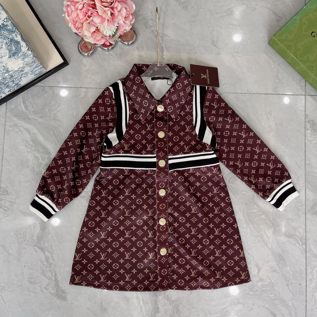 ルイヴィトン LOUIS VUITTON 　子供服　ワンピース　秋冬　100-150cm