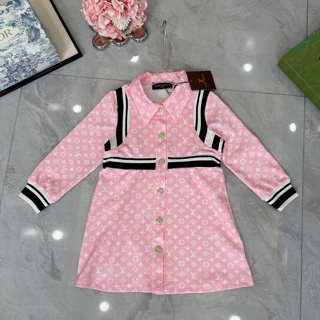 ルイヴィトン LOUIS VUITTON 　子供服　ワンピース　秋冬　100-150cm